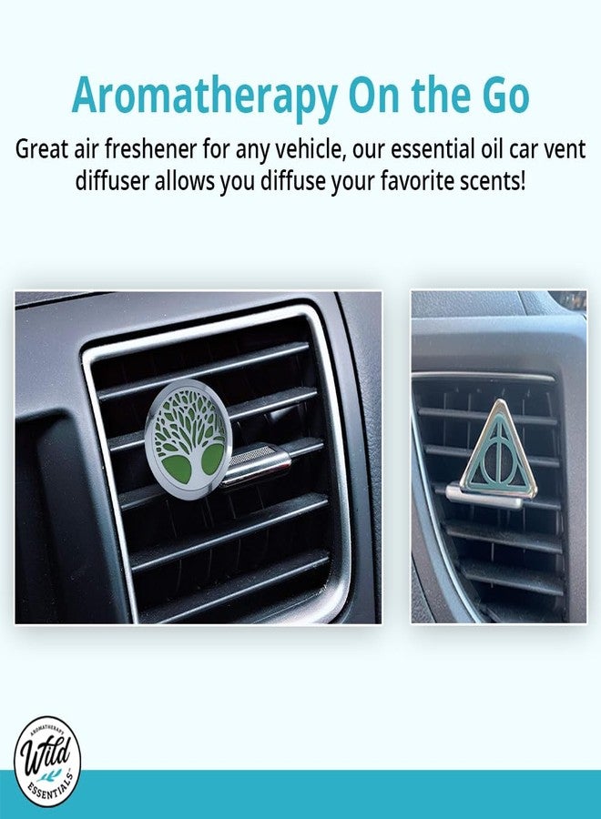 mEssentials Wild Essentials Black Chrome Spider Essential Oil Car Vent Diffuser, Stainless Steel Locket Pendant With 8 Color Refill Pads, Customizable Color Changing Air Freshener for Aromatherapy - Image 4